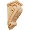 Ekena Millwork 4 1/2"W x 5"D x 10"H Medium Basket Weave Corbel, Red Oak CORW04X05X10BWRO - alternate 1